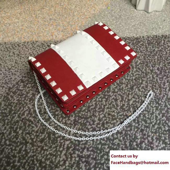 Valentino Free Rockstud Chain Shoulder Bag Red Resort 2018
