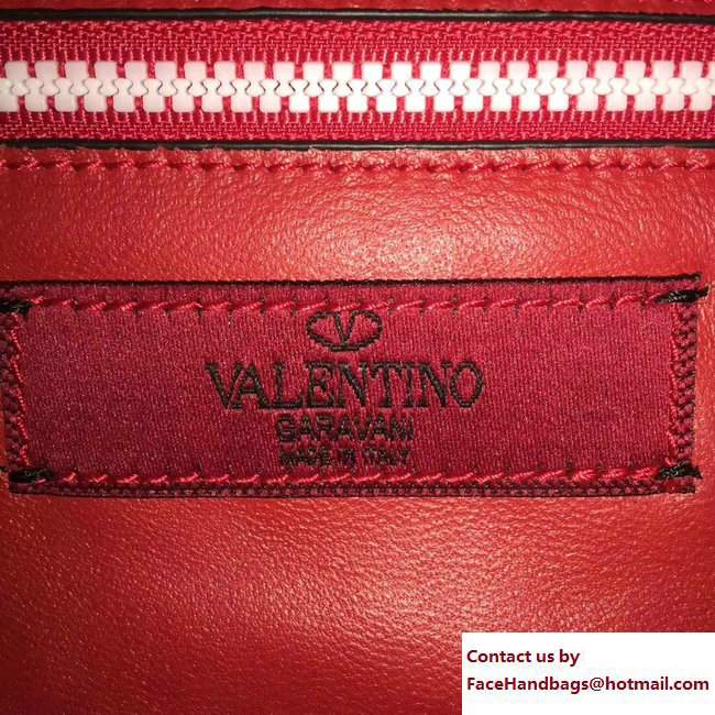 Valentino Free Rockstud Spike Medium Chain Bag Azure Resort 2018 - Click Image to Close