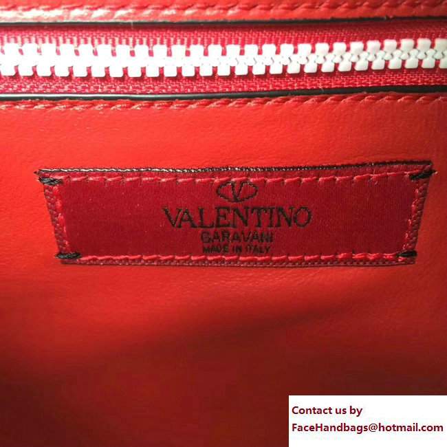 Valentino Free Rockstud Spike Medium Chain Bag White Resort 2018 - Click Image to Close