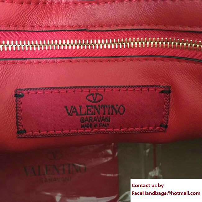 Valentino Multicolour Rockstud Spike Medium Shoulder Bag Apricot 2018