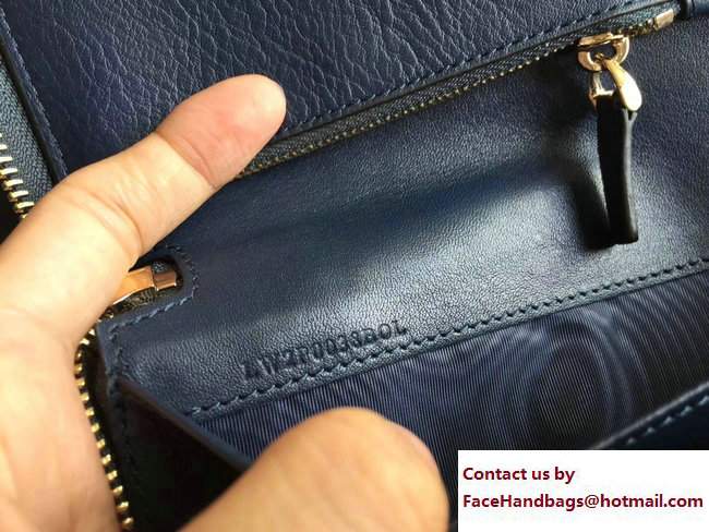 Valentino Rockstud Large Wallet Clutch Bag Dark Blue 2017