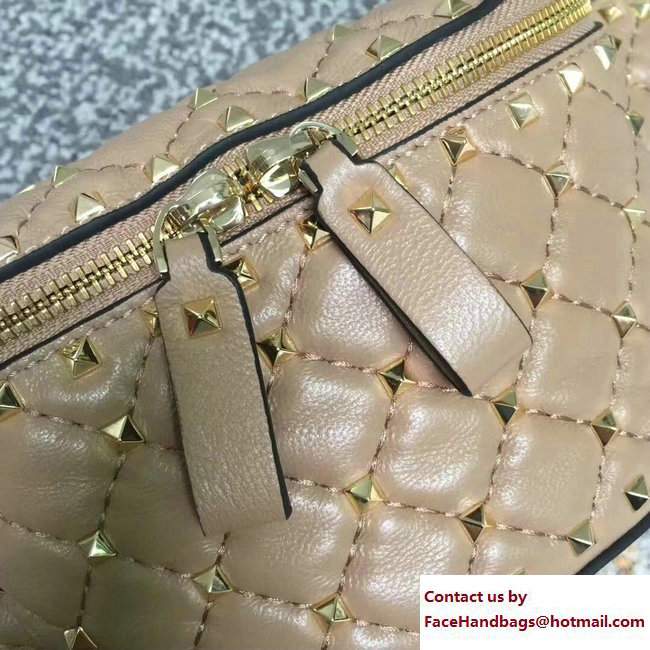 Valentino Rockstud Spike Belt Bag Apricot 2018 - Click Image to Close
