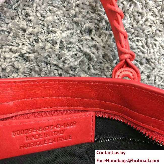 Balenciaga Classic City Stripe Leather Small Tote Bag Red/Blue/White 2018 - Click Image to Close