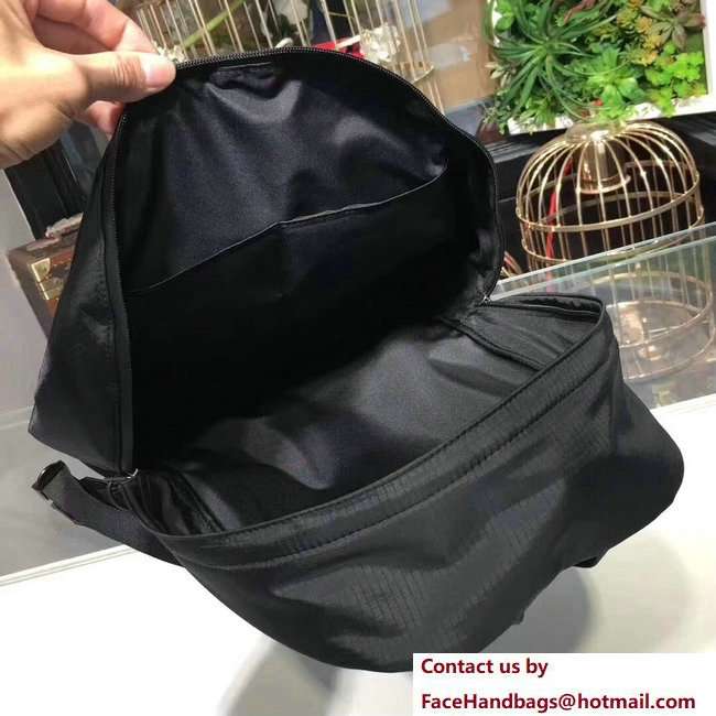 Balenciaga Explorer Canvas Backpack Bag with Logo Label Black 2018