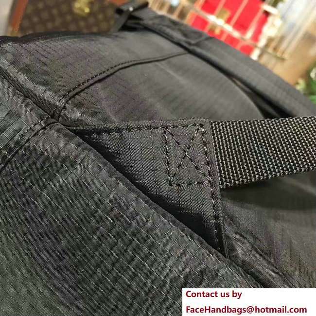 Balenciaga Explorer Canvas Backpack Bag with Logo Label Black 2018
