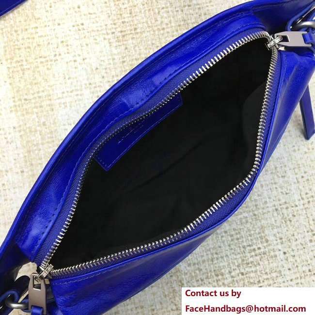 Balenciaga Neo Lift Paper Zip-Around Belt Chest Waist Bag Blue 2018