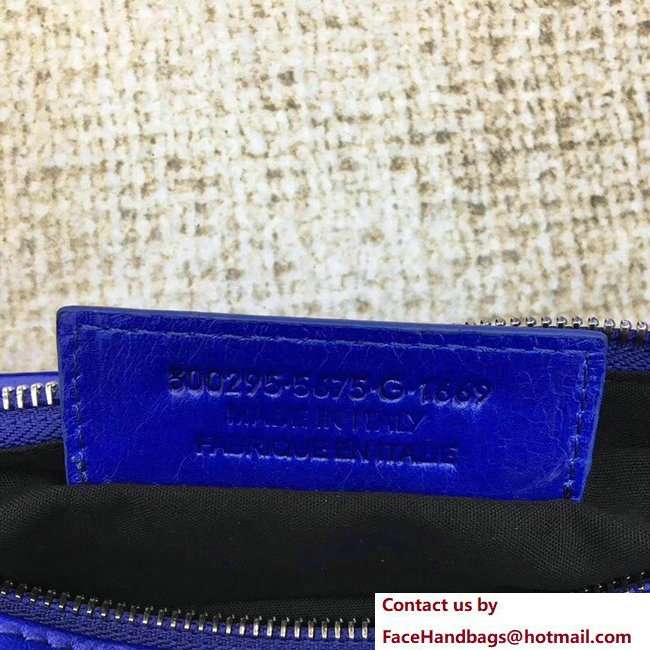 Balenciaga Neo Lift Paper Zip-Around Belt Chest Waist Bag Blue 2018 - Click Image to Close