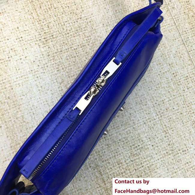 Balenciaga Neo Lift Paper Zip-Around Belt Chest Waist Bag Blue 2018
