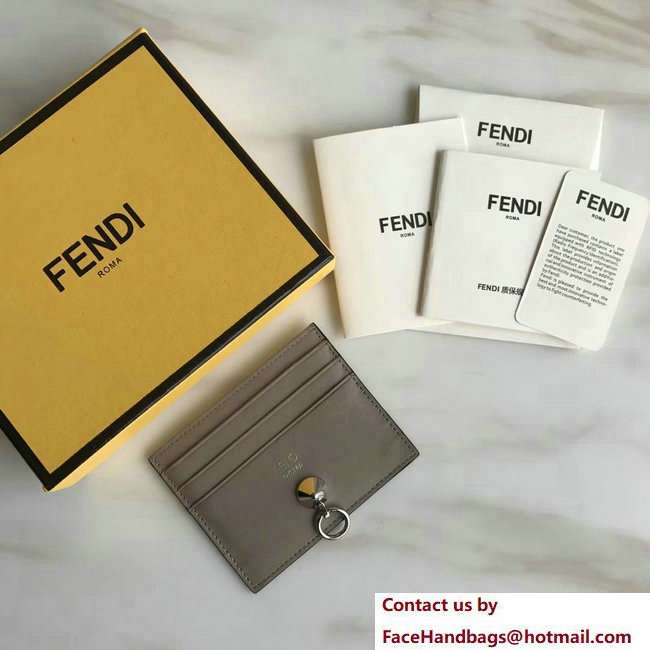 Fendi By The Way Card Holder Gray 2018 - Click Image to Close