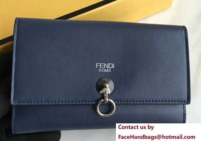Fendi By The Way Medium Wallet Blue 2018