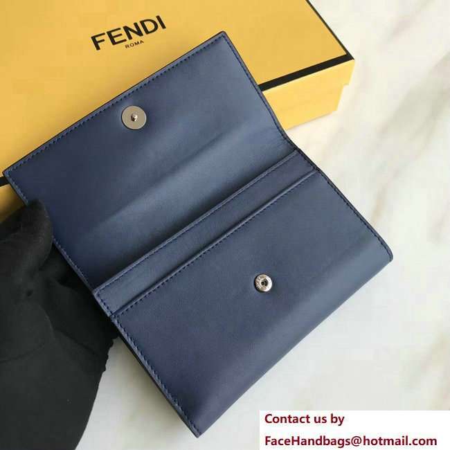 Fendi By The Way Medium Wallet Blue 2018