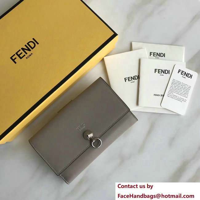 Fendi By The Way Medium Wallet Gray 2018