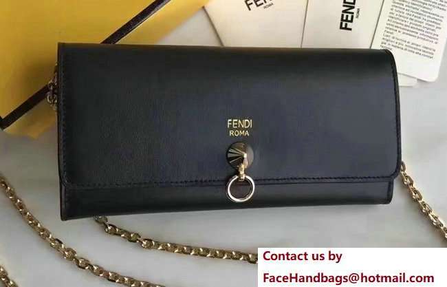 Fendi Continental By The Way Wallet On Chain Woc Bag Black 2018 Fendi Continental By The Way Wallet On Chain Woc Bag Black 2018
