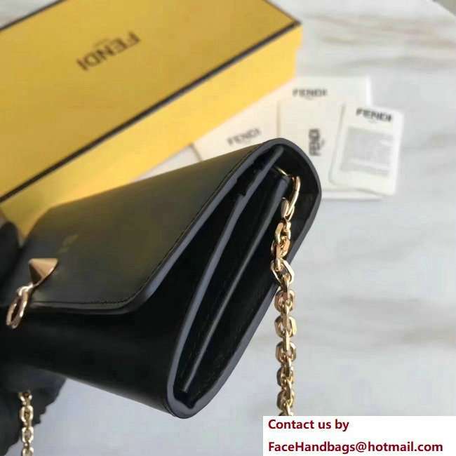 Fendi Continental By The Way Wallet On Chain Woc Bag Black 2018