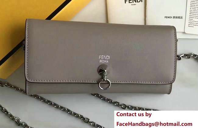 Fendi Continental By The Way Wallet On Chain Woc Bag Gray 2018