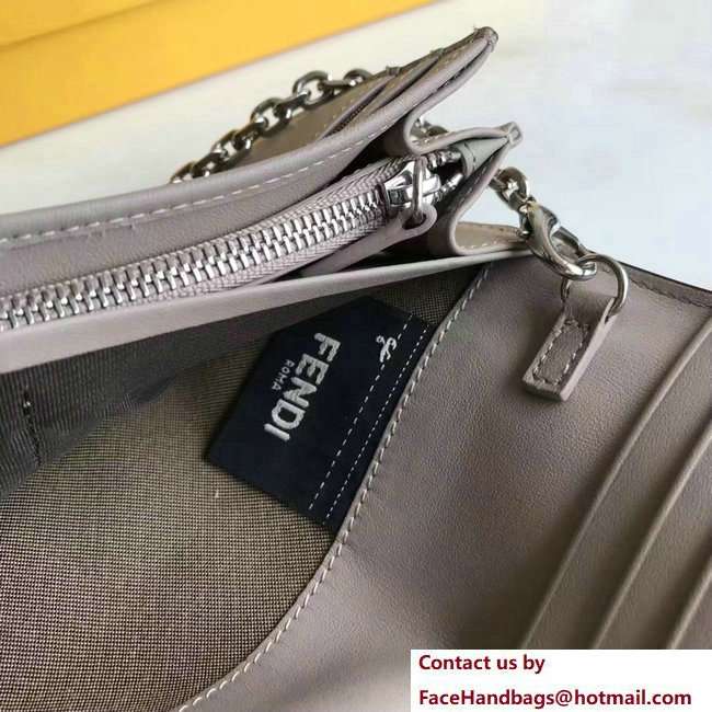 Fendi Continental By The Way Wallet On Chain Woc Bag Gray 2018 - Click Image to Close