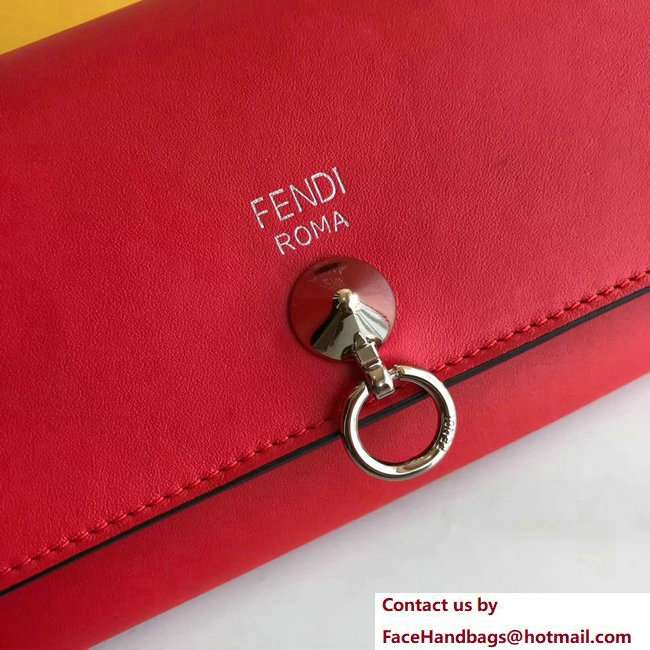 Fendi Continental By The Way Wallet On Chain Woc Bag Red 2018