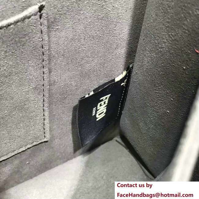 Fendi Kan I Medium Top Handle Bag Scalloped Edges Grommets Red/Brown 2018