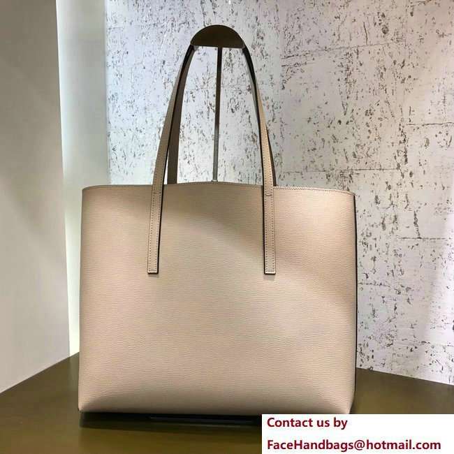 Fendi Leather F Logo Shopper Bag Beige 2018 - Click Image to Close