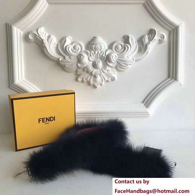 Fendi Leather Long Shoulder Strap You Fox Fur 2018