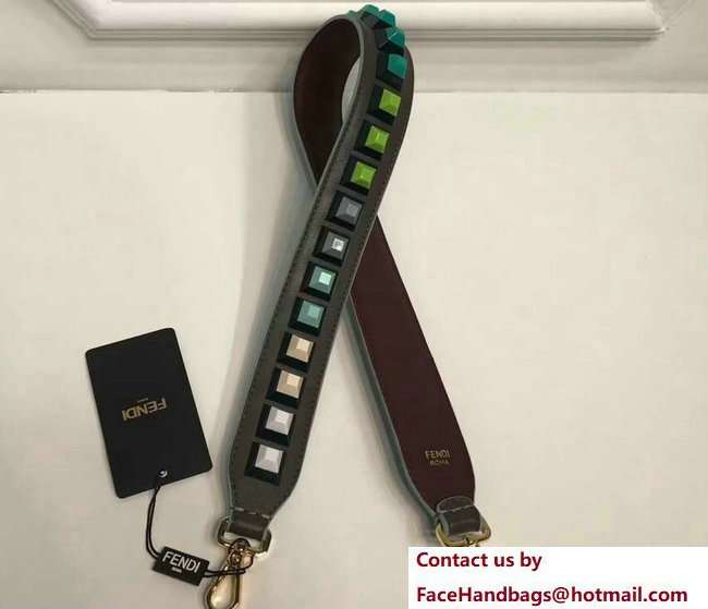 Fendi Leather Long Shoulder Strap You Multicolour Plexiglass Rainbow Studs Etoupe/Burgundy 2018 Fendi Leather Long Shoulder Strap You Multicolour Plexiglass Rainbow Studs Etoupe/Burgundy 2018