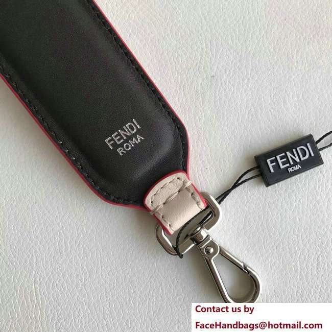 Fendi Leather Long Shoulder Strap You Multicolour Studs FENDI Beige/Black 2018