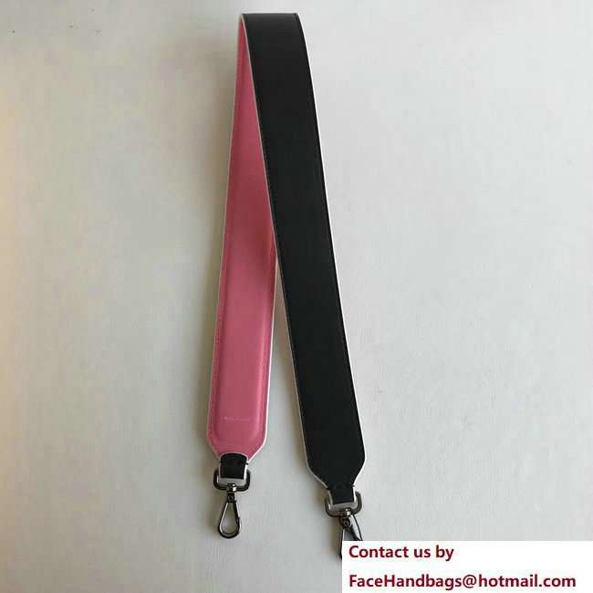 Fendi Leather Long Shoulder Strap You Multicolour Studs FENDI Black/Pink 2018 - Click Image to Close
