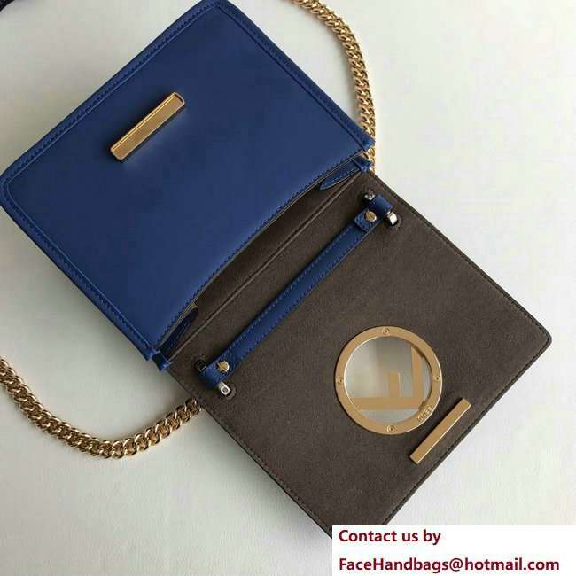 Fendi Mini Kan I F Logo Bag Blue 2018