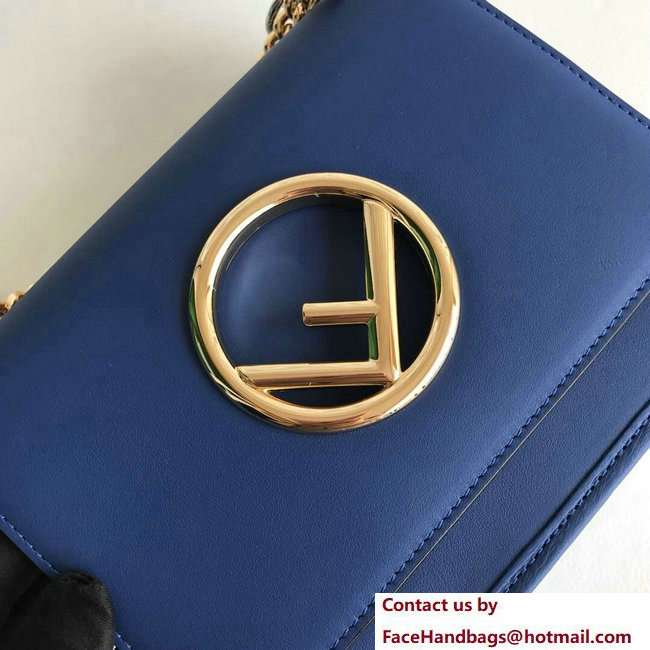 Fendi Mini Kan I F Logo Bag Blue 2018