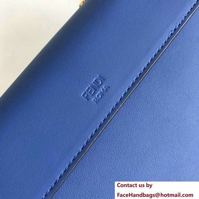 Fendi Mini Kan I F Logo Bag Blue 2018 - Click Image to Close
