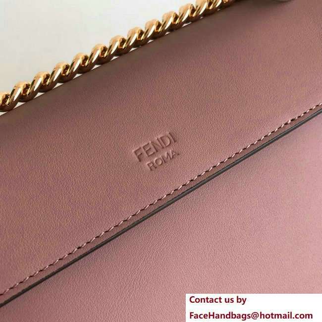 Fendi Mini Kan I F Logo Bag Nude Pink 2018 - Click Image to Close