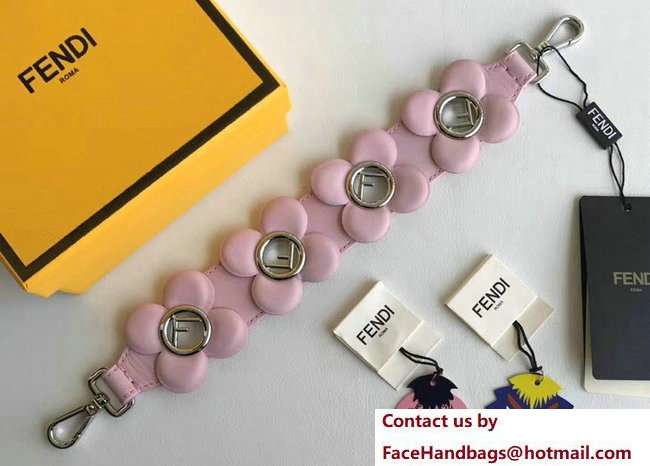 Fendi Mini Short Shoulder Strap You Flowers F Logo Pink 2018 - Click Image to Close