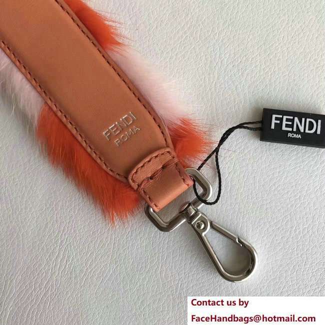 Fendi Mini Short Shoulder Strap You Mink Fur Orange/Pink 2018