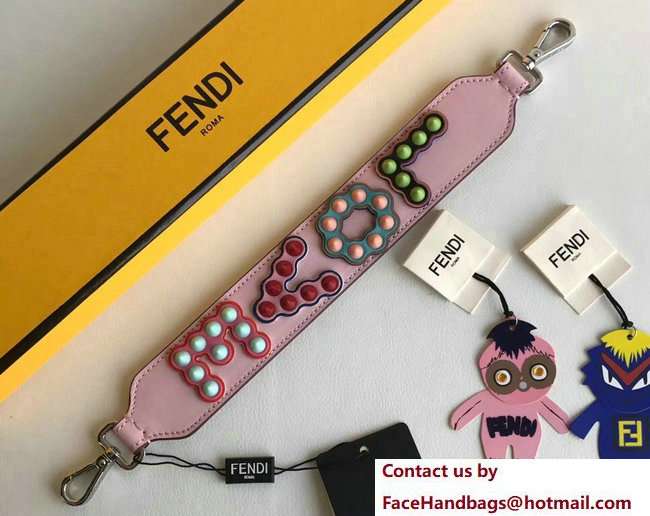 Fendi Mini Short Shoulder Strap You Multicolour Studs Love Pink 2018