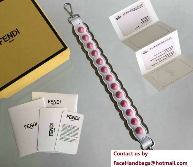 Fendi Mini Short Shoulder Strap You Studs White 2018 Fendi Mini Short Shoulder Strap You Studs White 2018
