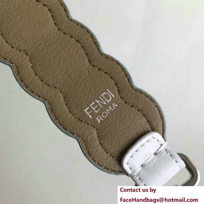Fendi Mini Short Shoulder Strap You Studs White 2018 - Click Image to Close