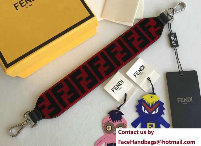 Fendi Mini Short Shoulder Strap You Woven Work Textured-effect FF Pattern Red 2018 Fendi Mini Short Shoulder Strap You Woven Work Textured-effect FF Pattern Red 2018