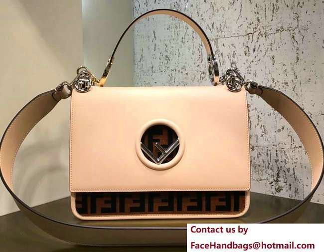 Fendi Printed FF Medium Kan I F Logo Bag Nude 2018 Fendi Printed FF Medium Kan I F Logo Bag Nude 2018