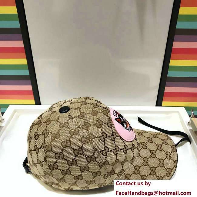 Gucci GG Supreme Boston Terriers Bosco Baseball Hat Pink Patch 2018 - Click Image to Close