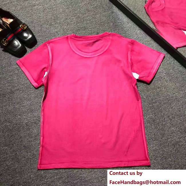Gucci Ignasi Monreal Digital Painting Print T-shirt 492347 Pink 2018 - Click Image to Close