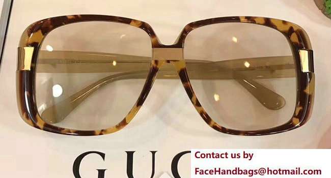 Gucci Oversize Round-Frame Acetate Sunglasses 506217 06 2018