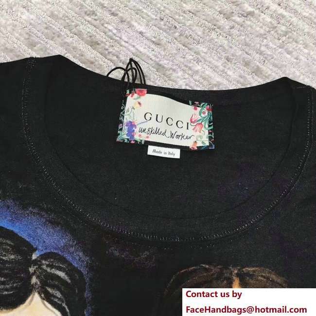 Gucci Unskilled Worker T-shirt 492346 Sophie and George Ready for the Palais Black 2018 - Click Image to Close