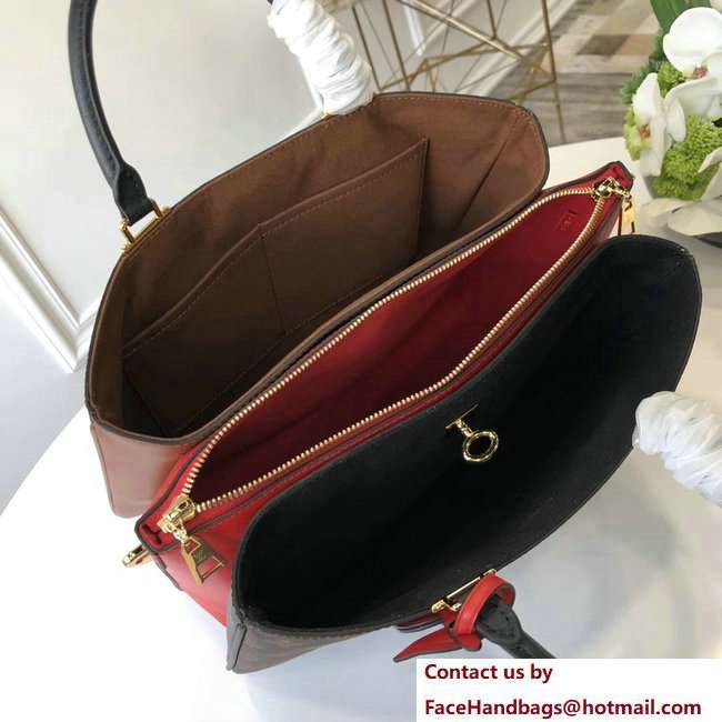 Louis Vuitton Millefeuille Tote Bag M44254 Noir Rouge 2018 - Click Image to Close