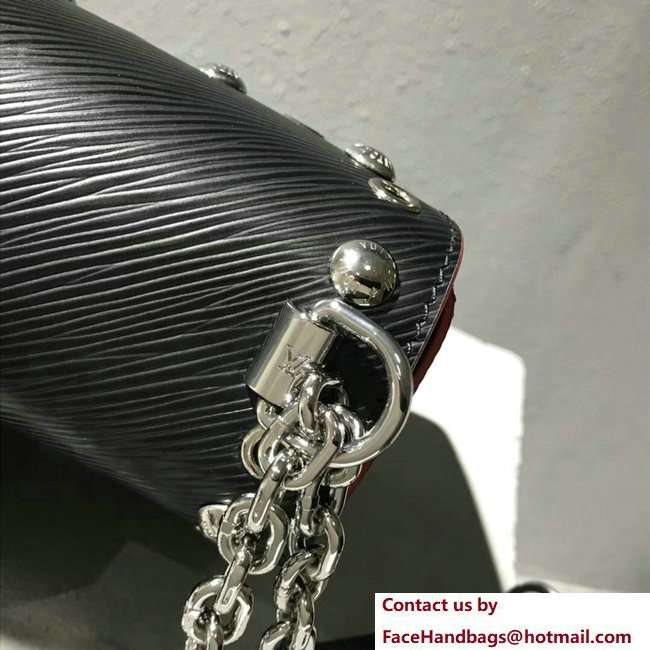 Louis Vuitton Studs And Eyelets Epi Leather Twist MM bag M53520 Noir 2018 - Click Image to Close