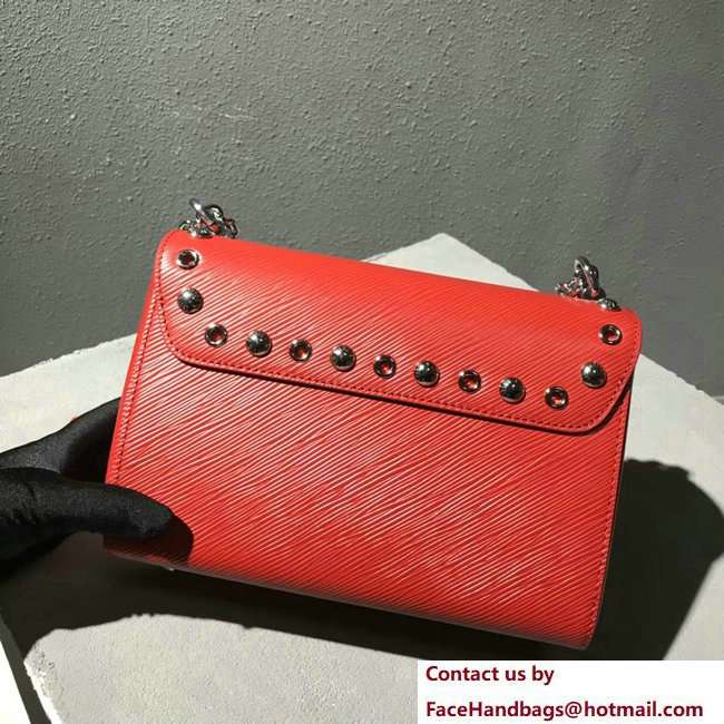Louis Vuitton Studs And Eyelets Epi Leather Twist MM bag M54269 Coquelicot 2018 - Click Image to Close