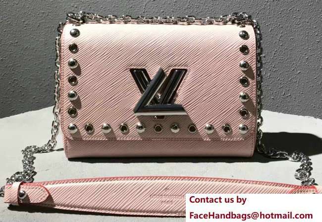 Louis Vuitton Studs And Eyelets Epi Leather Twist MM bag Pink 2018 - Click Image to Close