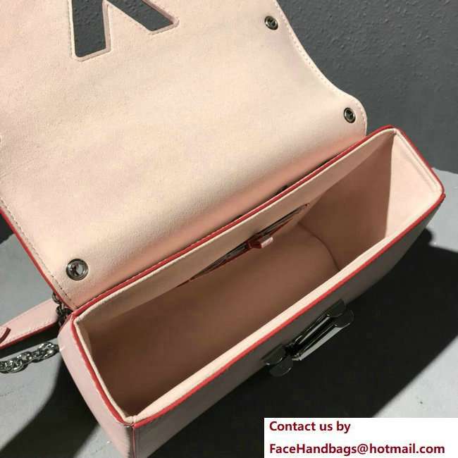 Louis Vuitton Studs And Eyelets Epi Leather Twist MM bag Pink 2018
