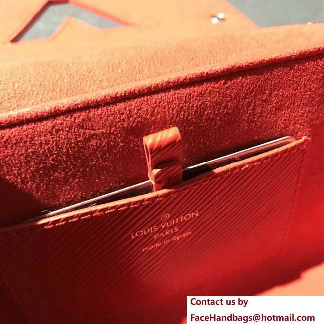 Louis Vuitton Studs And Eyelets Epi Leather Twist PM Bag Coquelicot 2018