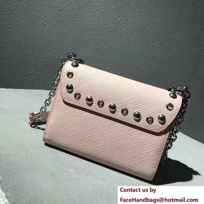 Louis Vuitton Studs And Eyelets Epi Leather Twist PM Bag M53539 Pink 2018 - Click Image to Close