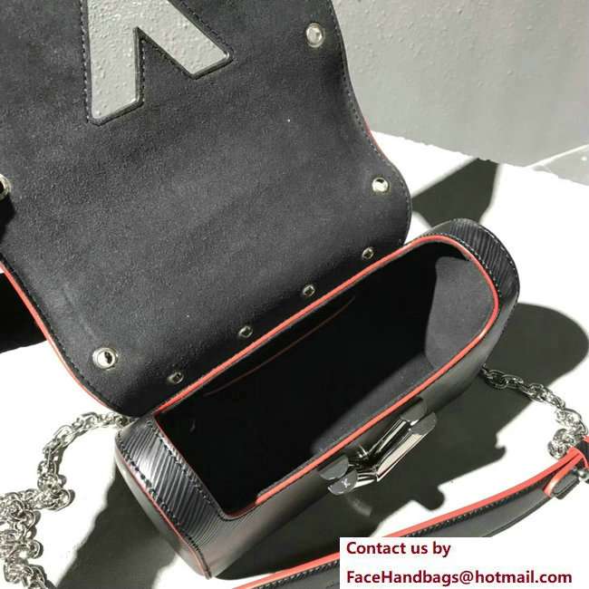 Louis Vuitton Studs And Eyelets Epi Leather Twist PM Bag Noir 2018 - Click Image to Close